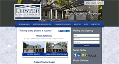 Desktop Screenshot of leisterconstruction.com